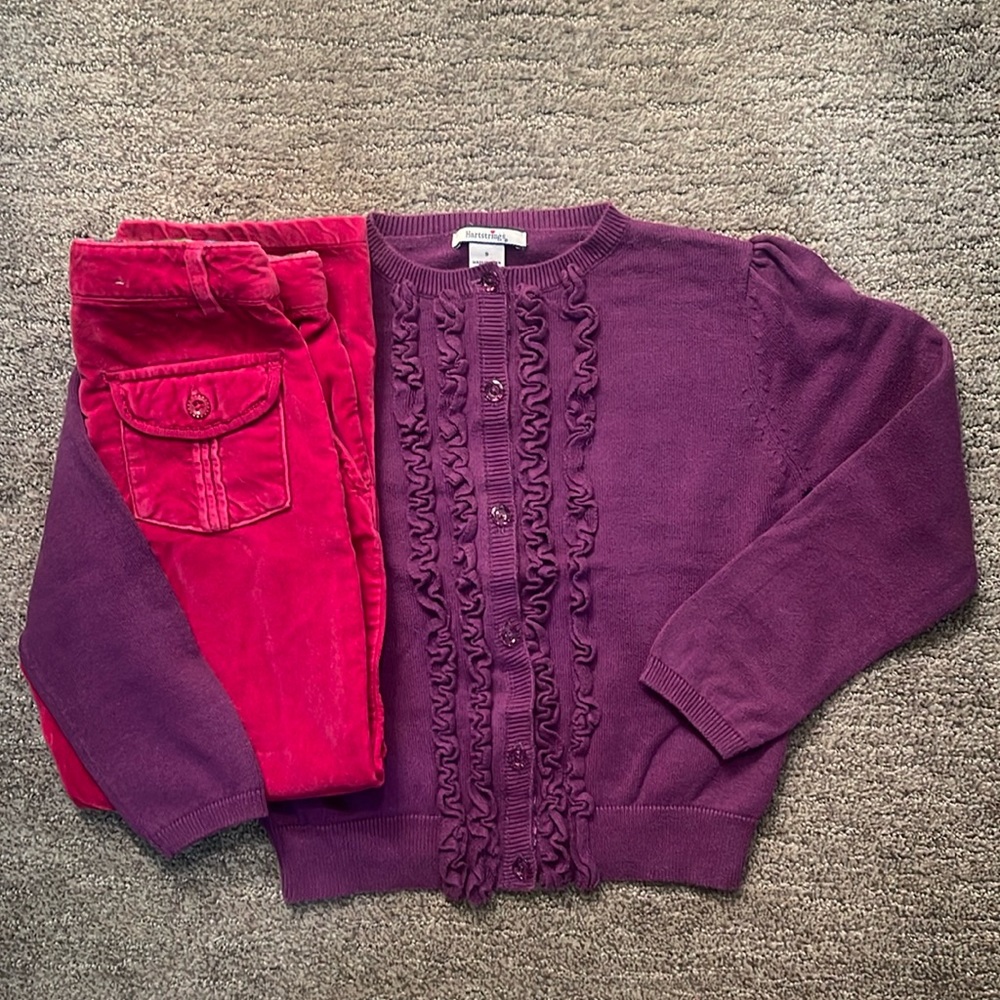 Girl Pants and Sweater Outfit